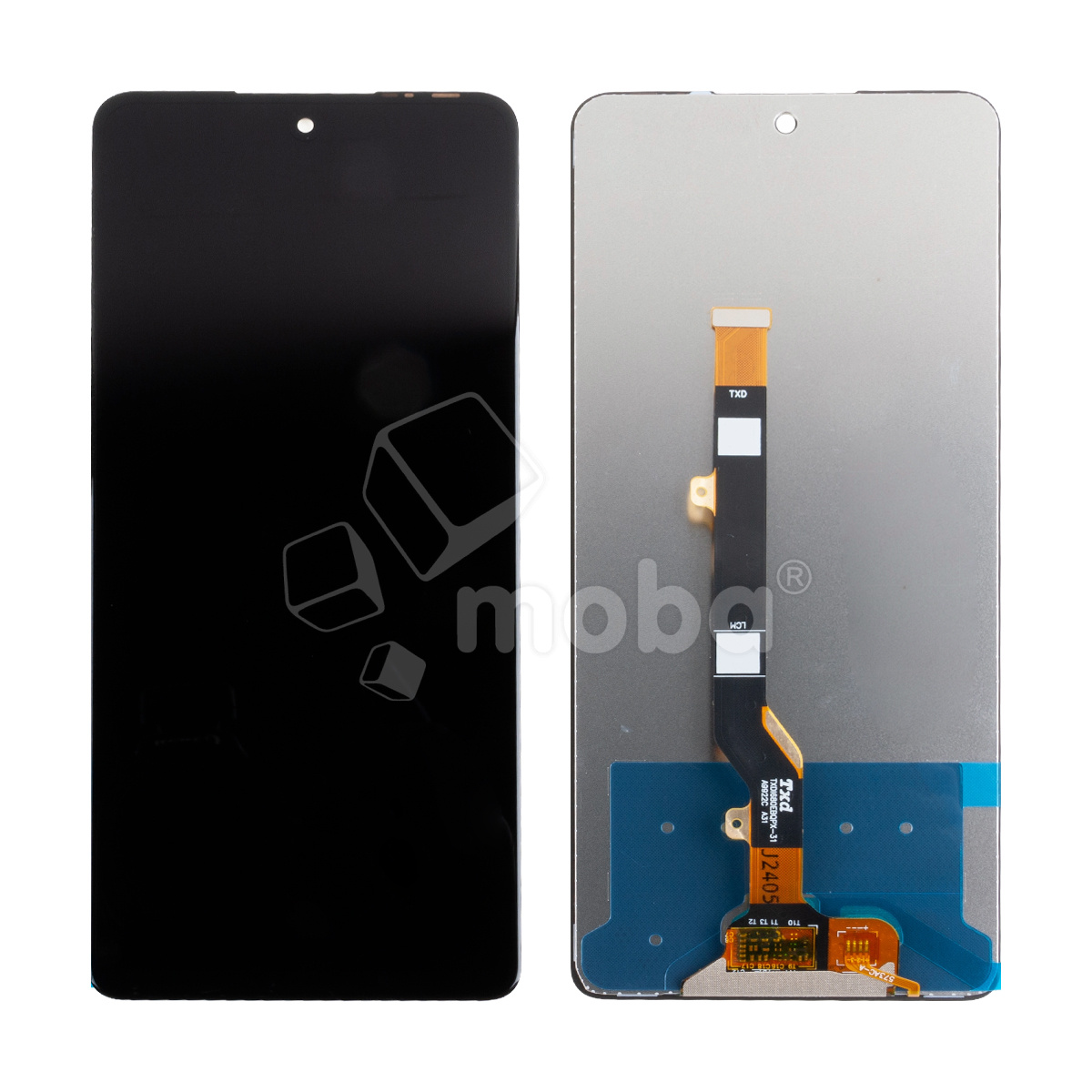 Дисплей для Tecno Spark 20 Pro (KJ6) в сборе с тачскрином Черный - OR100 (Full HD, 400 Кд/м², 120 Гц)