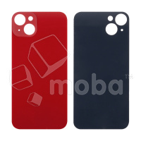 Задняя крышка для iPhone 14 Plus (A2887) Красный (стекло, широкий вырез под камеру, логотип)