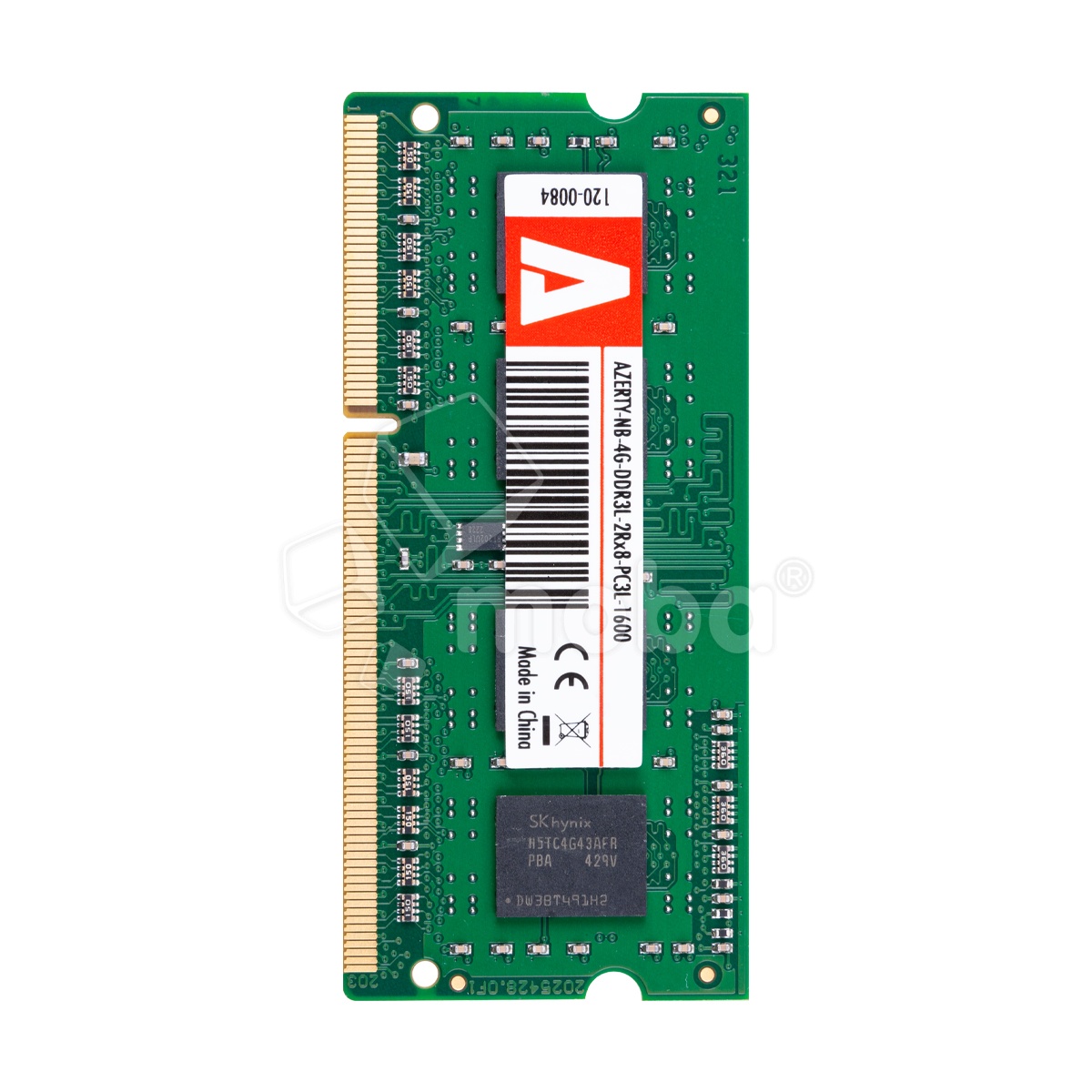 Оперативная память для ноутбука SODIMM Azerty DDR3L 4GB 1600 Mhz
