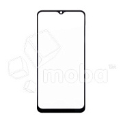Стекло для переклейки Realme C30s (RMX3690) в сборе с OCA пленкой Черный - OR (Mitsubishi)