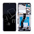 Дисплей для Samsung Galaxy S21 Ultra (G998B) модуль с рамкой Серебро - (OLED) (Full Size)